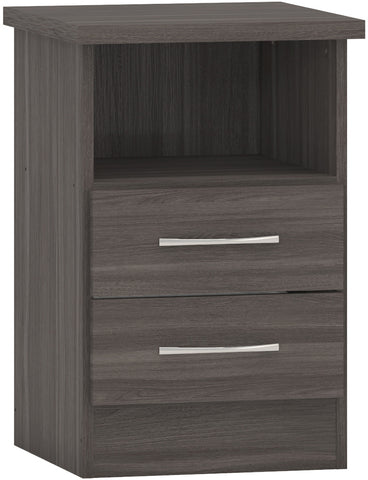 Nevada 2 Drawer Bedside Wood Effect