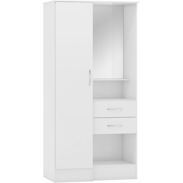 Nevada Vanity 1 Door Wardrobe Gloss