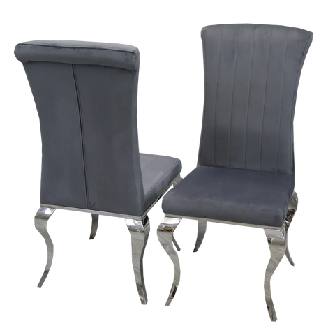 Nicole Dining Chair Plain Back, Line & Cross Stitch