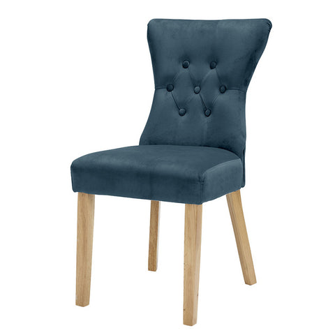 NAPLES DINING CHAIR  (PACK OF 2) Plush Fabric
