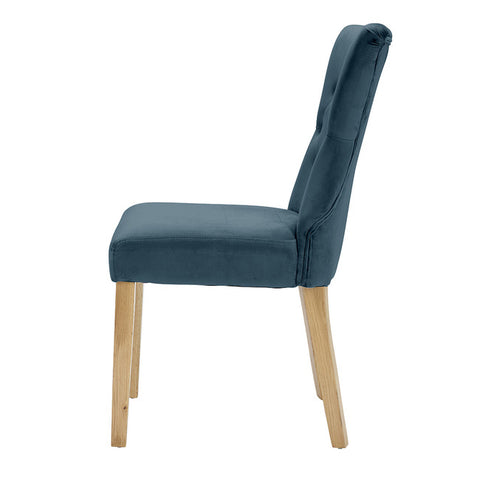 NAPLES DINING CHAIR  (PACK OF 2) Plush Fabric