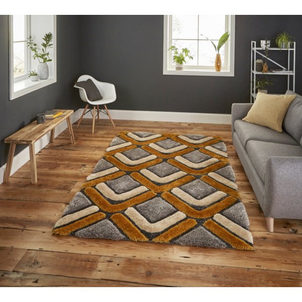 Noble House NH8199 Rugs in Grey/Yellow