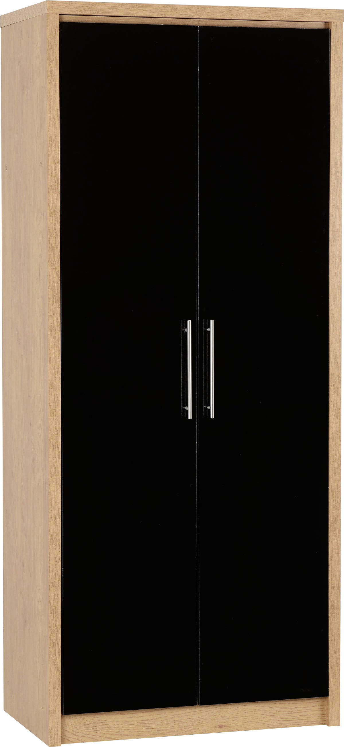 Seville 2 Door Wardrobe with High Gloss Doors