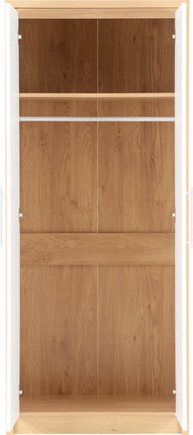 Seville 2 Door Wardrobe with High Gloss Doors
