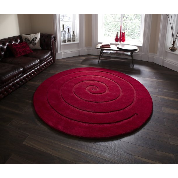 Spiral Red Rug