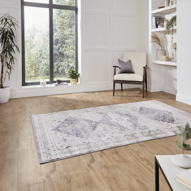 Topaz H1265 Rugs in Grey/Beige
