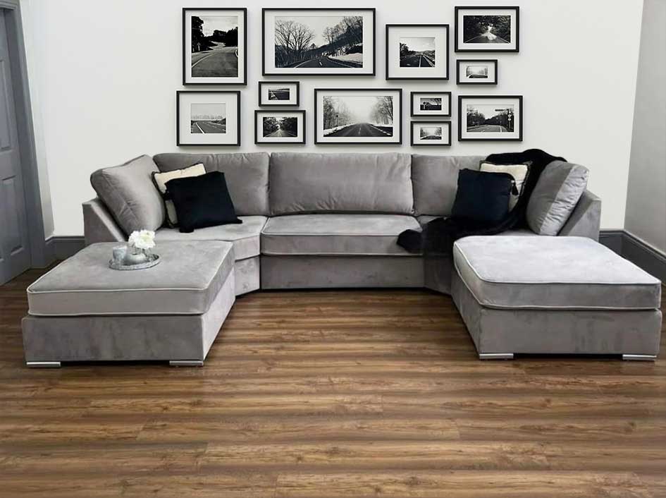 Bishop U-shape Corner Sofa Scatter Back