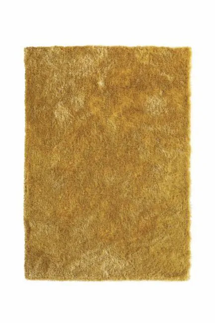 Shaggy Indigo Rug in Yellow