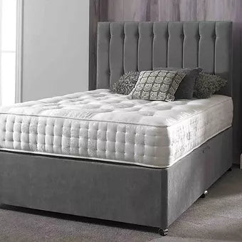 Small Double Seville Tufted Divan Bed