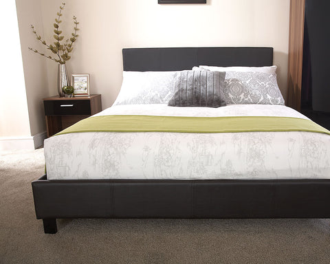 Bed in a Box FAUX LEATHER BEDSTEAD