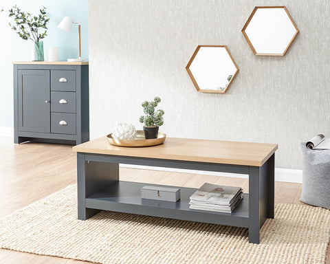 Lancaster COFFEE TABLE WITH SHELF