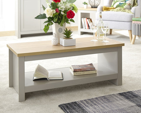 Lancaster COFFEE TABLE WITH SHELF