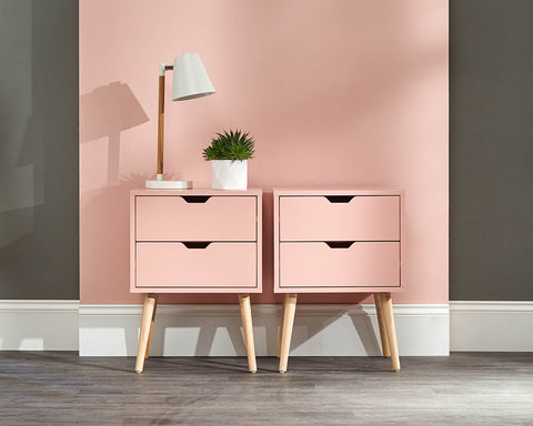 Nyborg 2 DRAWER BEDSIDE Set Of 2